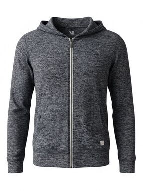 VUORI Charcoal  Womans Full Zip Hoodie Jacket‎ Gray Space Dye Performance
